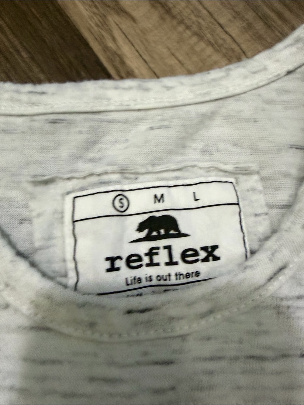 Reflex women’s Heather Light Gray Crew Neck Tee